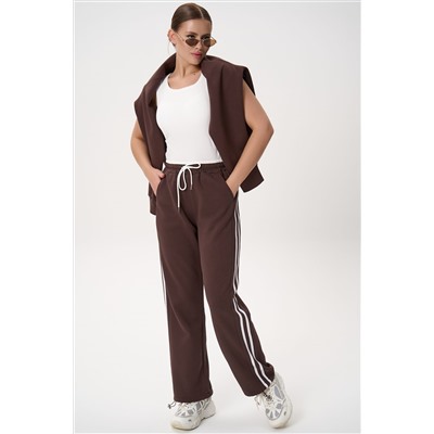 Брюки спортивные Юнис (шоколадный)