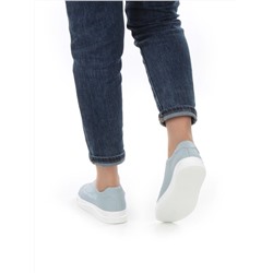 05-PDD165-5 GRAY/BLUE Кроссовки женские (натуральная кожа)