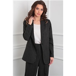 LeNata 32285 полоска-на-черном, Брюки,  Жакет,  Топ
