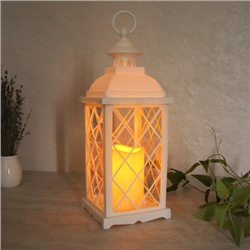 Светильник фонарь настольный 33 см белый / YR2411W /уп 24/от батареек