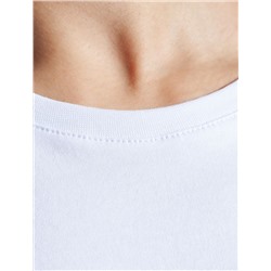 Свободная футболка с принтом из премиального хлопка с эластаном