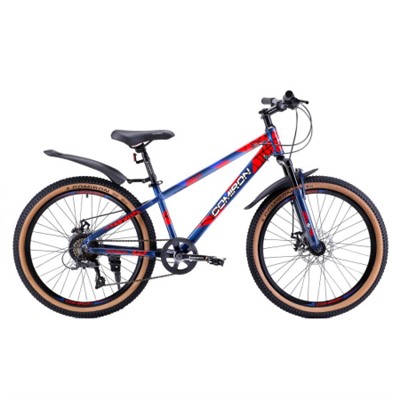 Велосипед 24" рама 13" 7sp COMIRON REBEL сине-красный