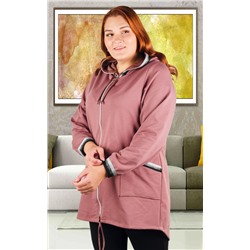 Кардиган женский с капюшоном 252192, размер 50-56