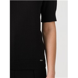 Водолазка чёрная с коротким рукавом