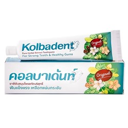 Органическая паста с травами для зубов и десен Kolbadent, 35 гр. Таиланд