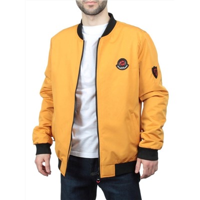 EM25056-2 YELLOW Куртка-бомбер мужская демисезонная (100 гр. синтепон)