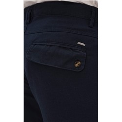 Брюки льняные мужские P111-0853 тёмно-синие