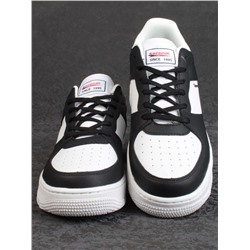 05-P112-4 BLACK/WHITE Кроссовки женские (искусственная кожа)