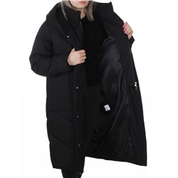 8836 BLACK Пальто зимнее женское (150 гр. холлофайбер)