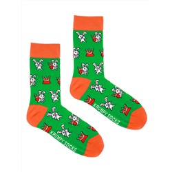 Носки НГ р.35-40 "Wow" Кролик с мешком