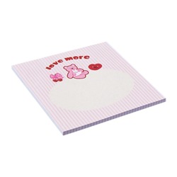 Блок с липким краем «Мишки», 74×74 мм, 90 листов, МИКС