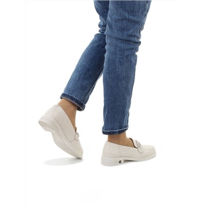 03-DEB1-5 LT. BEIGE Лоферы женские (натуральная кожа)