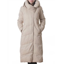 3067 BEIGE Пальто пуховое женское (утиный пух)