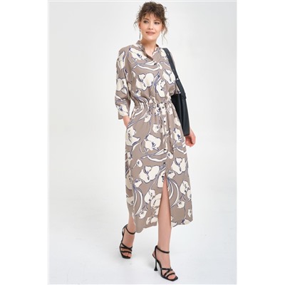 Платье из вискозы с принтом