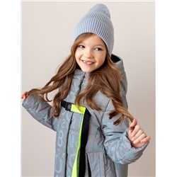 2165-S Куртка на синтепоне серо-голубой/116