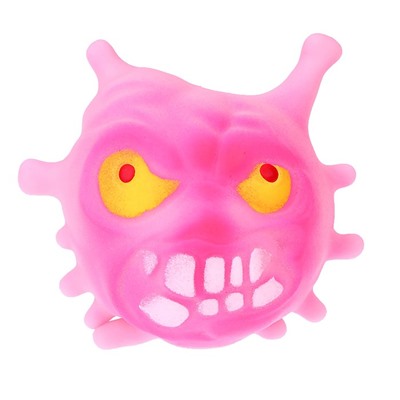 Мялка «Вирус» с пастой, цвета МИКС