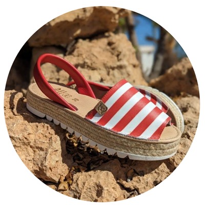 AB. ZAPATOS • 408 • ROJO-BLANCO РАСПРОДАЖА