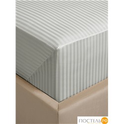 CASSIA ЛЮКС Страйп Сатин сер КПБ 145х215-1/200х220-1/50х70-2/70х70-2, 6 пр., хл/сатин