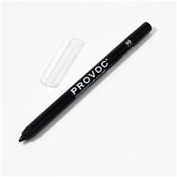 Provoc Гелевый карандаш-подводка для глаз водостойкий / Semi Permanent Gel Eye Liner №90 Limo Service, черный