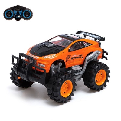 Джип радиоуправляемый «Гонщик», работает от батареек, цвет оранжевый