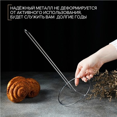 Держатель для бумажных полотенец настольный Доляна, 13,5×13,5×28 см, хромированный