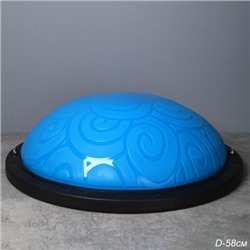 Полусфера балансировочная BOSU 58см Woohooo Curls эспандер, насос/ синий / B58Cu-B/ уп5