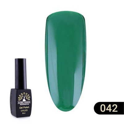 Гель лак Global Fashion BLACK ELITE 042, 8 мл