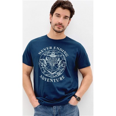 Футболка P611-06-928 d.blue