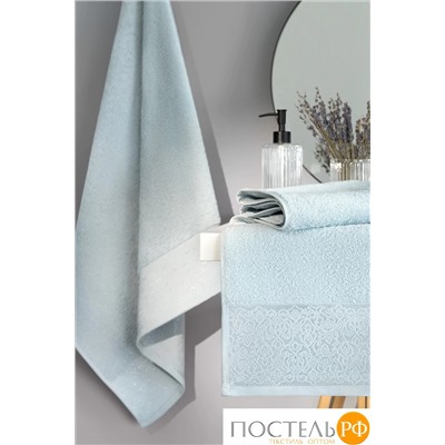 PRIME PRIVE ЛАРС голуб К-т Полотенец, 50x100-1/70х140-1, 2 пр., 100% хлопок, 500 гр/м2