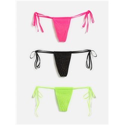 Трусы стринги-бразилиано жен 3шт. Shushu пестрый Infinity Lingerie
