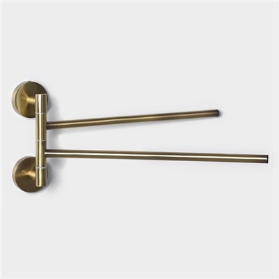 Держатель для полотенец 2 спицы Stölz bacic Bronze, 35.5×16×5 см, бронзовый