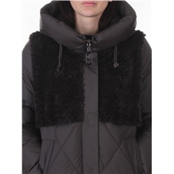 M-8800 DK. GRAY Куртка зимняя стеганная женская (150 гр. холлофайбер)