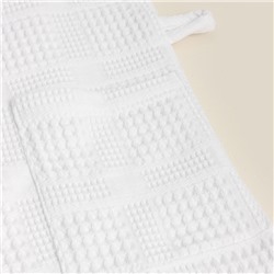 Халат вафельный женский SL HOME: Chess «Блан де Блан», хлопок 100%, белый