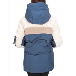 M - 2185 DARK BLUE Куртка зимняя женская MEAJIATEER (200 гр. био-пух)