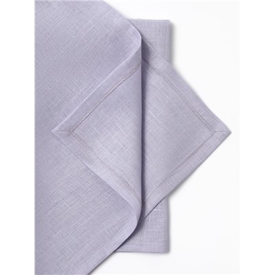 Набор салфеток сервировочных «Этель» Fawn, 46×46 см - 2 шт., с декоративными кольцами, 100% лён