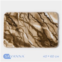 Коврик SAVANNA «Мечта», 40×60 см, бежевый