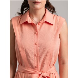 Платье с карманами без рукавов