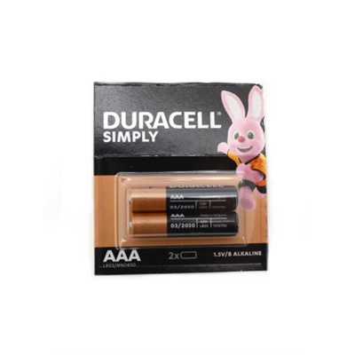Батарейка Duracell LR03 BL-12 2х6 /уп.20/120/ мизинчиковая