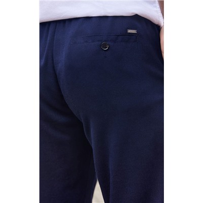 Брюки лен F211-0871 navy