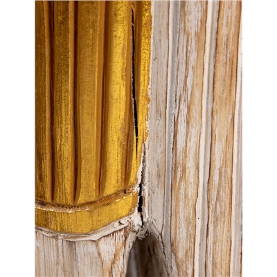 УЦЕНКА Табурет «Слон» 25×25×50 см, дерево албезия, белый