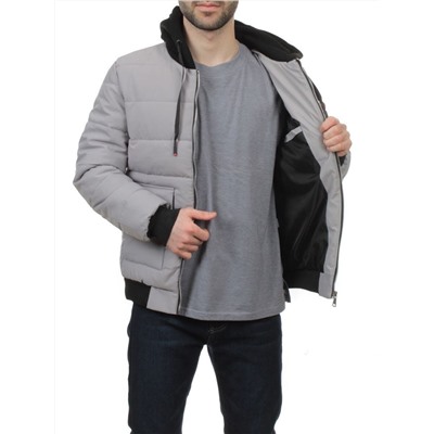 2172 GRAY Куртка мужская зимняя облегченная (150 гр. холлофайбер)