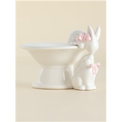 Конфетница SL Home «Лесные кролики», 160 мл, 18×15×13 см, фарфор, белая