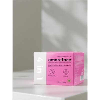 Amoreface Крем для лица 4 в 1 с коллагеном и экстрактом розы / Rose-Collagen Whitening Cream, 100 г