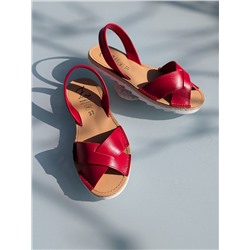 Босоножки от испанского производителья Ab.Zapatos Cruz-Yute rojo АКЦИЯ