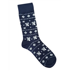 Носки НГ р.37-44 "Happy NY" Узор Олени