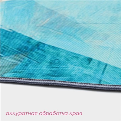 Коврики для ванной и туалета Доляна «Эмоции», 2 шт., 50×80 см, 50×40 см