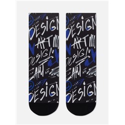 CONTE FANTASY Плотные носки с черным мыском и рисунком «Art Design»
