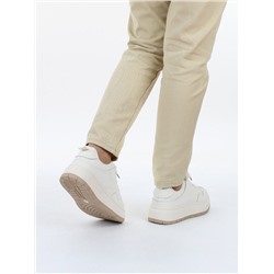 03-PDH336-1 MILK Кроссовки демисезонные женские (натуральная кожа, нубук)