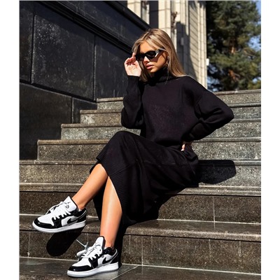 Платье #КТ7421, чёрный