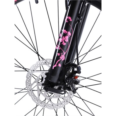 Велосипед 26" рама 17" 21sp COMIRON SAKURA розовый дымный